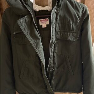 Mossimo Supply Co. Dark Green Hooded Jacket